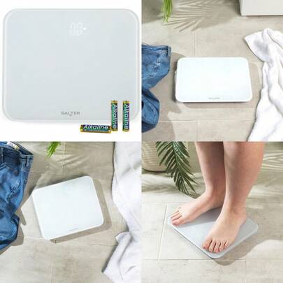 New Ghost Compact Bathroom Scale 180kg White