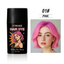 Ytruns 15ml Tinte de pelo temporal con pincel, crema de tinte de pelo lavable al instante, fácil de crear destellos coloridos, aplicación conveniente, adecuado para maquillaje de moda diario, maquillaje de festival, juego de roles, fiesta nocturna y fotografía - Multicolor - Ver 13