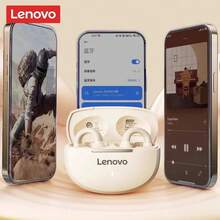 Lenovo EA420 Bluetooth Wireless Earbuds TWS U-Shaped Ear Clip Type Earphone Bluetooth 5.4 Touch Control Long Battery Life With Mic - Black - View 7