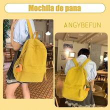 YQQ Mochilas Mujer ANGYBEFUN Mochilas Antirrobo Pana Ligera Ajustable Mochila de Viaje Gran Capacidad con Múltiples Bolsillos Deportivos Casual para Escolar Trabajo Colegio2179 - Amarillo - Ver 2