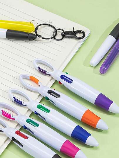 3pcs/6pcs Nurse Pen Set, Portable Marker Pen Keychain, Mini Highlighter Pen Set, Suitable For Badges, Including Highlighter Pen, Permanent Marker Pen, Retractable Ballpoint Pen, With Nurse Keychain Clip, Christmas Gift Idea, Bag Accessories, Lanyard With ID Holder, Car Accessories, Bag Pendant.