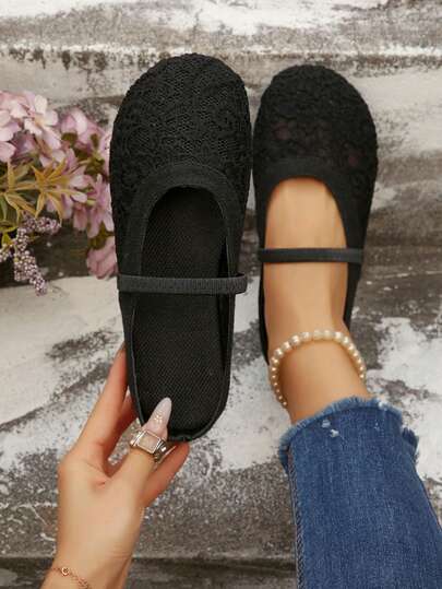 Women's New Black & Beige Retro Casual Elegant College Style Embroidered Flat Soft Bottom Elastic Band Sandals, Beige Fashion Versatile Lightweight Slide Sandals