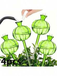 1/2/4/6/10个装仙人掌造型自动浇水装置，塑料浇水球，可爱装饰，绿色仙人掌造型，PVC材质，滴灌自动浇水球，大容量，窄口设计延长浇水时间，适用于室内外植物 - 彩色 - 查看 18