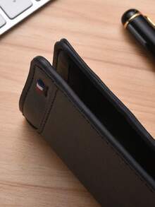 SHABILI Tarjetero ultradelgado de una sola pieza, estuche compacto minimalista para tarjetas bancarias, monedero portátil para tarjetas - Negro - Ver 6