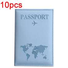 1pc/3pcs/5pcs/10pcs Matte PU Travel Passport Cover, With World Map & Letter Printing, Holder Design Passport Wallet Holder Organizer Women, Essential Travel Accessory Letter Versatile, Large Capacity Middle School Students, High School Senior High School Students, College Students, University Students, Freshman, Sophomore, Underclassmen, Customized Passport Case, Summer Holiday