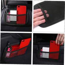 Bolsa de Almacenamiento para Coche Negra Grande 2 Unidades Bolsa Montada para Asiento de Automóvil Organizador para Artículos Diversos y Red de Almacenamiento Adecuado para - 1 - Ver 7