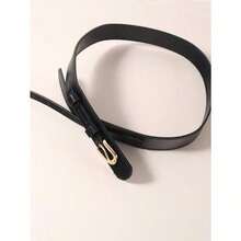 1pc Women's High-End Decorative Slim Waistband Belt, Suitable For Dresses, Blazer Jackets, Fashion Wide Waist Belt, Black Fall, Autumn, Halloween - màu đen - Xem 7