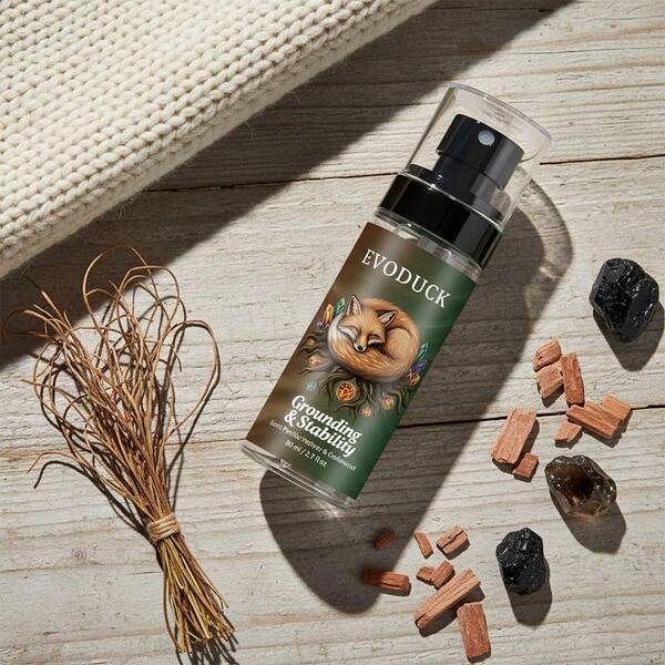 EVODUCK Law Of Attraction Fragrance Spray, Vetiver & Cedarwood Scent 80ml/2.7 Fl Oz Room & Body Mist, For Creating Atmosphere In Home, Office & Personal Space, Christmas, Mother's Day, Birthday, Housewarming Gift For Him, Her, With Guidance Card