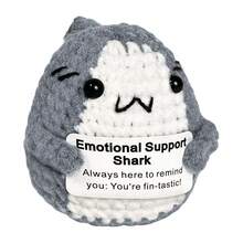 精美的钩针编织猫咪、向日葵、企鹅和鸭子摆件，搭配励志卡片，传递积极情绪和动力。这些钩针动物摆件可用作励志礼物、家居/办公装饰、交换礼物或圣诞节礼物。 - 多彩 - 查看 51