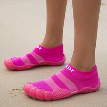 Women's Semi-Transparent Beach/Outdoor Fabric, Jelly Color, Summer - Rose Red - View 5