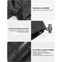Umbrellas And Rain Hat Umbrellas - BlackandRed - View 6