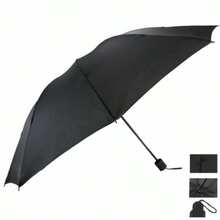 Sombrinha Guarda Chuva Dobrável preto Masculina Feminina Portátil Prática  Tecido - Preto - Visão 2