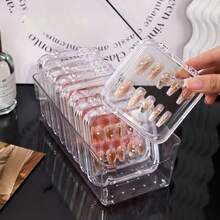 1/3pcs Transparent Jewelry Storage Box - Elegant Drawer Organizer For Earrings, Rings And Necklaces, Used For Keeping, Jewelry Box - Clear - View 8