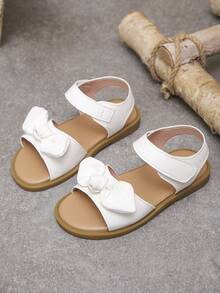 Girls' White Princess Sandals, Great For Holiday Parties & Summer Trips - White - View 2