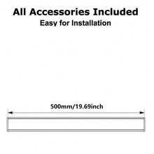 U型LED扩散槽，LED铝型材系统，带PVC磨砂罩，适用于LED灯条的铝型材