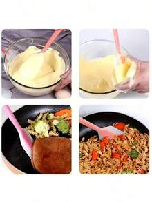 1/2/4 件装硅胶刮刀，迷你硅胶刮刀，果酱刮刀，耐热黄油刮刀，搅拌烘焙工具，厨房用具，公寓必备（长度 21 厘米/8.26 英寸） - 彩色 - 查看 9