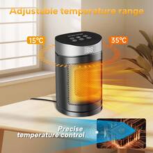 Space Heater For Indoor Use, 1500W 3 Heating Modes For Office Bedroom, Portable Electric Heater With Remote, Thermostat, Portable Warmth, Sleek Heater, Spacesaving Heater, Highquality Heater - 查看 4