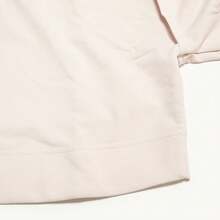 Adidas Spring/Autumn Loose Fit Fitness Pullover Crop Top Sports Sweatshirt, Women's Running, Round Neck IT9199 - Light Sesame Purple/black - View 3