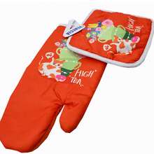 Guante de horno y almohadilla resistente al calor para cocina diferentes diseños. - Multicolor - Ver 5