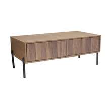 Modern Coffee Table In Retro Style, Living Room Furniture. Dimensions: 105 Cm (Length) X 55 Cm (Width) X 41 Cm (Height). - Natural Color - View 10