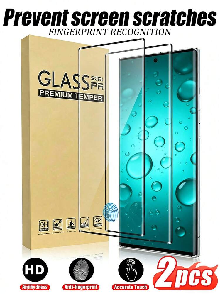 2pcs Tempered Glass Screen Protector, Supports Fingerprint Unlock, High Color Gamut Reproduction, Crystal-Clear Transparency, Ultra-HD Vision, Precise Cutouts, Optical Coating, Bubble-Free, Clearer After Installation, Shatterproof, Scratch-Resistant, Waterproof, Compatible With Galaxy Screen Protection Essentials, Applicable To Daily Shield, Office, Home Daily Shield Office Home Phone Screen Protector Phone Accessories Shockproof Anti-Fall Scratch Resistant - Clear - View 13