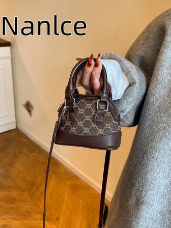 Elegant Printed Lady's Handbag, Exquisite Commuter Versatile Fashion Shoulder Crossbody Bag, 2025 New Arrival