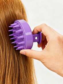 3pcs Purple Pointed Tail Comb, Purple Scalp Massage Comb, Purple Hairstyle Comb Perm Roll Bar Sharp Tail Comb Steel Needle Hairdressing Styling Comb Temperature Resistant Pick Dyeing Distribution Long Tail Comb Hair Cutting Zone Comb Hairdressing Pointed Tail Comb, Steel Needle Comb, Metal Disc Hair Comb - Multicolor - View 7