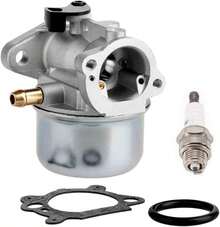 Hippotech 799868 Carburador para carburador B &amp; S 498170 799872 694202 Stens 50-657 520-966 16401 20716 20712 20713 20714 Walk Behind SegSegSegSeg - negro - Ver 1