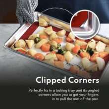 Commercial Aluminum Sheet Pan & Silicone Baking Mat Set for Foodservice, Ideal for Baking - Aluminio - Ver 6