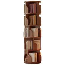 Rotating Bookshelf 360° Rotating Bookcase For Small Space Corner Bookshelf For Bedroom Living Room Study Room 5 Tier - như hình ảnh - Xem 1