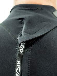 HISEA 1.5毫米厚男士保暖潜水服，隔热潜水泳衣，水上运动休闲连体服，黑色 - 黑色 - 查看 3