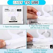 Moisture Absorbers Packets, Dehumidifier Bags, Hanging Moisture Absorber Bag, Humidity Packs,Closet Dehumidifier,Unscented Desiccant In Wardrobes, Bedrooms, Bathrooms,Kitchen(10 /20/30pack) - 白色 - 查看 4