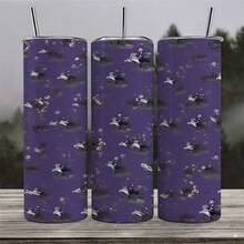 20oz  Style Nightmare Before Christmas Pattern Straight Tumbler Spooky Whimsical Halloween Decor Insulated Cup - 1 pc - 查看 8