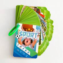 45PCS Sports Vocabulary Flash Cards – PE Learning Resource For Kids, Teachers & Students – Homeschool Classroom Activity With Hiking, Archery, Skating - Multicolor - View 8