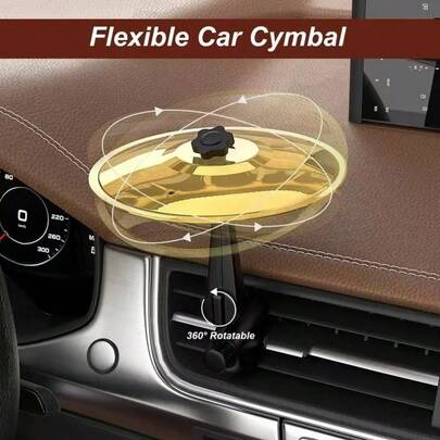 Pandereta de coche, címbalo de colisión de coche, pandereta de tambor de metal mini para decoración de coche, un regalo divertido para músicos y amantes de la música, adecuado para varios tipos de vehículos y aplicable a 10 escenarios. Fácil instalación y resistente, los mejores regalos de cumpleaños, regalos de Halloween, regalos de Navidad, regalos de Pascua, regalos de temporada de graduación y regalos de temporada de regreso a la escuela