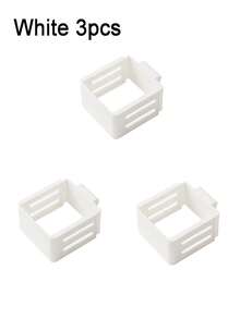 1pc/3pcs Adjustable Refrigerator Side Door Storage Box, White Movable Multi-Layer Storage Box, Space Saving, Suitable For Refrigerator, Food Storage Room And Kitchen, White, Food Storage, Kitchen Tools, Kitchenware, Kitchen Accessories