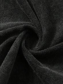 男士休闲做旧雪花印花T恤，春夏款 - 黑色 - 查看 6