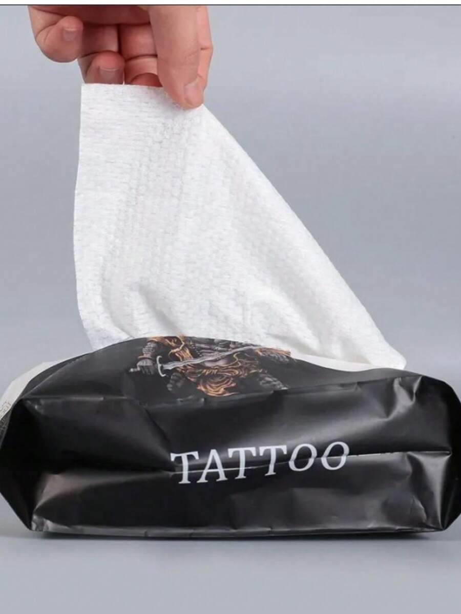 50pcs/Pack Tattoo Cleaning Wipes, Tattoo Supplies - Multicolor - View 1