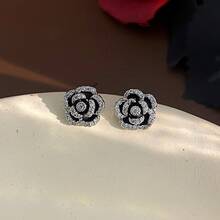 Forest Style  Flower Metal Bowknot Earrings French Retro High-End Earrings Exquisite Light Luxury Fashion Ear Jewelry - E6357 Silver Needle - Silver - View 29