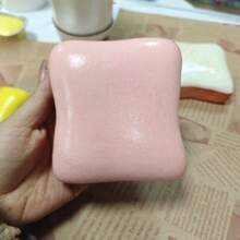 1pc Super Soft Butter Toast Squishy Stress Relief Squeeze Toy - Perfect Gift For Birthday, Holiday, Christmas, Halloween - Multicolor - View 8