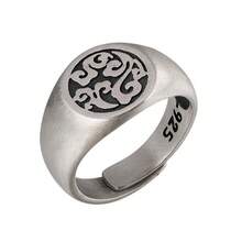 Anillo Abierto Vintage - Plata tailandesa vintage envejecida - Ver 3