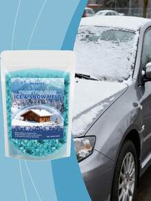 HOZONEX 1pc/100g Ice Melter, Quickly Dissolves Snow & Ice On Car Windows, Helps Clear Vision And Driving Safety In Extreme Cold Weather, Prevents Glass Icing, Suitable For Harsh Winter Environments - Multicolor - View 9