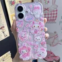 SANRIO Shining Hello Kitty Kuromi My Melody Phone Case For 17/16/15/14/13/12/11 Compatible Back Cover - TTK-319TK250901302 - View 6