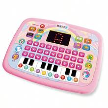 兒童音樂字母數學學習玩具 書本式教育機器人 燈光音樂學習玩具 男孩女孩生日/節日理想禮物 - 彩色 - 查看 6