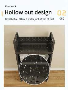 3/4/5 Tier Rolling Storage Cart, Multifunctional Movable Shelving Unit, Suitable For Organizing Clutter, Home Storage, Applicable For Living Room, Bedroom, Study - Space Saving, Compact Design, Multi-Tier Cart, Easy Assembly, Durable Plastic Material, Adjustable Height, Mobile Shelving, Small Space Living, Office Supplies