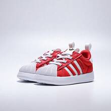 Adidas 男童 ORIGINALS ADIFOM SUPERSTAR 360 经典贝壳头运动鞋，IH1751 - 紅色 - 查看 5