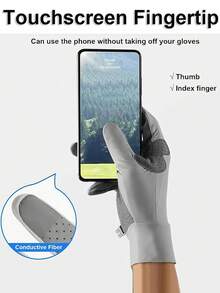 Unisex Anti-Slip Full Finger Protective Gloves, Breathable Sports Fishing Gloves, Lightweight UV Protection Cycling Gloves, Suitable For Fishing, Hiking, Cycling, Driving, Boating And Other Outdoor Activities, Cycling Accessories - Multicolor - View 5