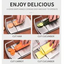 不锈钢奶酪切割器，带刻度，家用烘焙工具，黄油和奶酪分割器