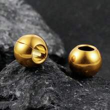 1pc 12mm (1/2 Inch) Round Ball Ear Plugs, Suitable For Stretched Earlobes, 316L Stainless Steel Material, Unisex Punk Style Piercing Jewelry - 1455 - View 9