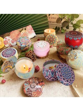 女士香薰蜡烛礼品套装：家居香薰蜡烛套装、4 支大豆蜡香薰蜡烛、浴缸缓解压力蜡烛、瑜伽香薰蜡烛、睡眠香薰蜡烛、生日礼物、周年纪念礼物、房间装饰、礼品